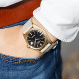 ROLEX DATEJUST Ref.1601 14K Yellow Gold Black Gilt DOORSTOP Dial