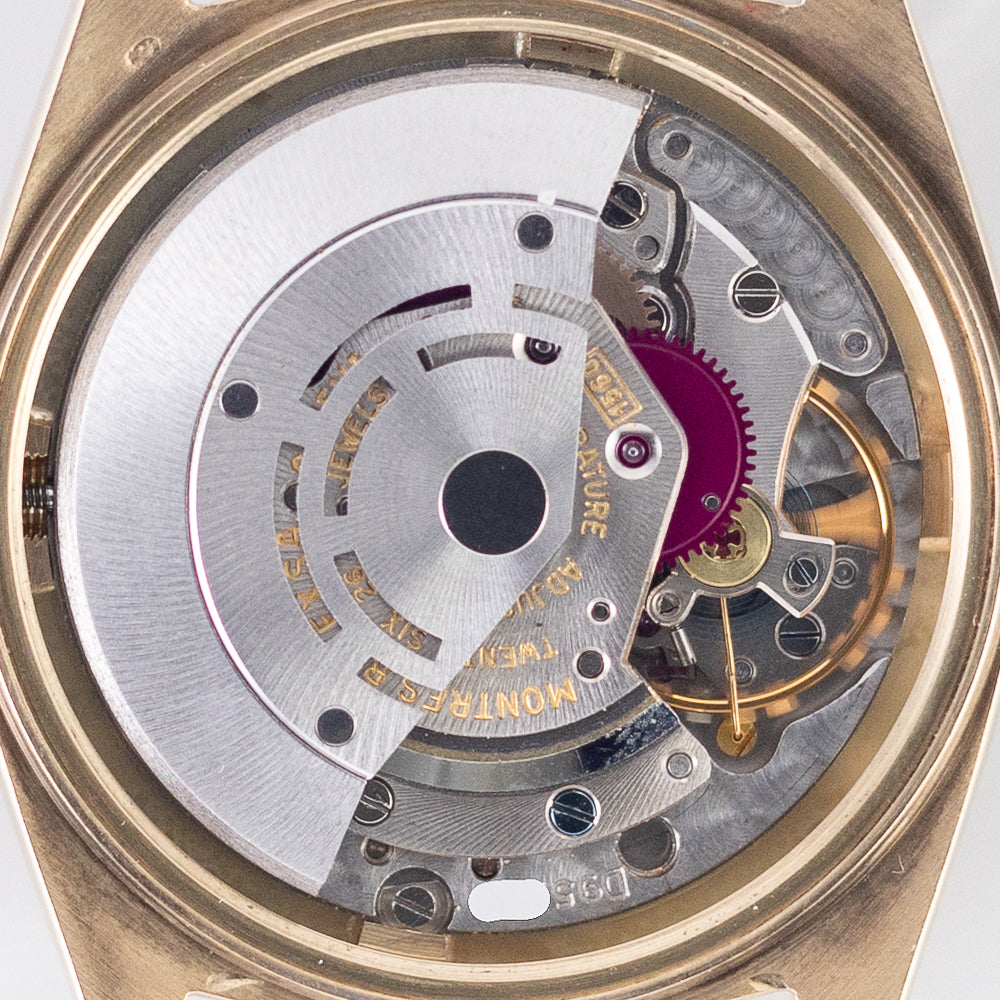 ROLEX DATEJUST Ref.1601 14K Yellow Gold Black Gilt DOORSTOP Dial