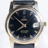 OMEGA Seamaster Calendar Black Gilt Dial Ref.2849 10SC mint