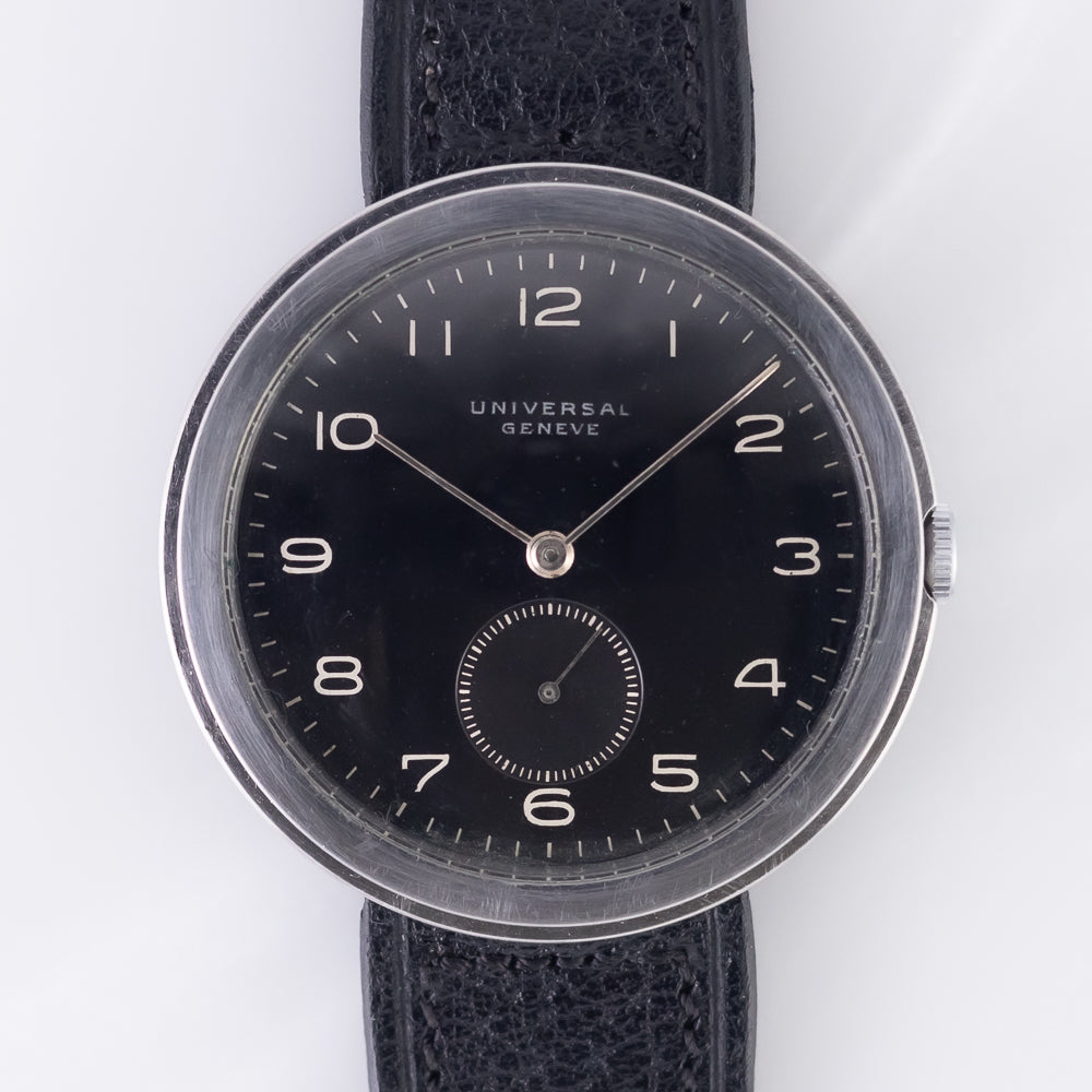 UNIVERSAL GENEVE OVERSIZE 40mm DISCO VOLANTE 1930's