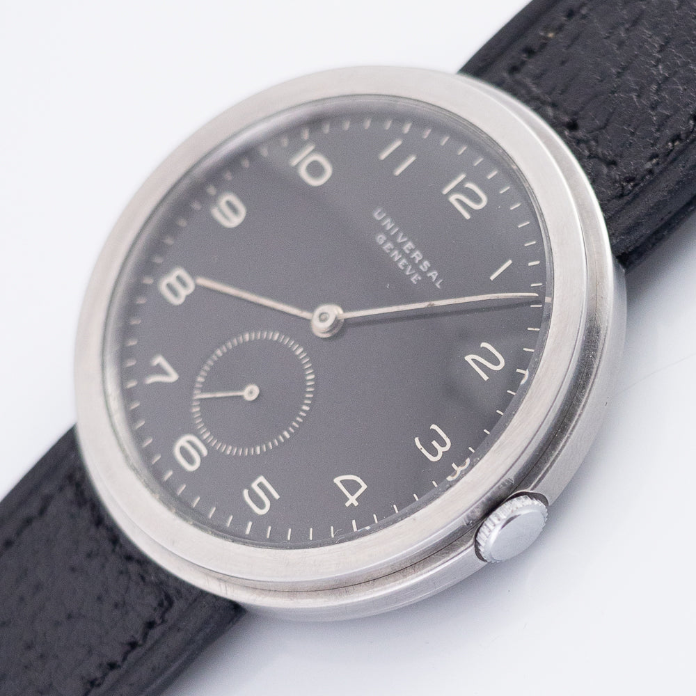 UNIVERSAL GENEVE OVERSIZE 40mm DISCO VOLANTE 1930's
