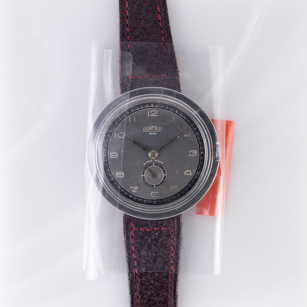 ROAMER OVERSIZE 40mm DISCO VOLANTE 1930's NEW OLD STOCK w.Tag