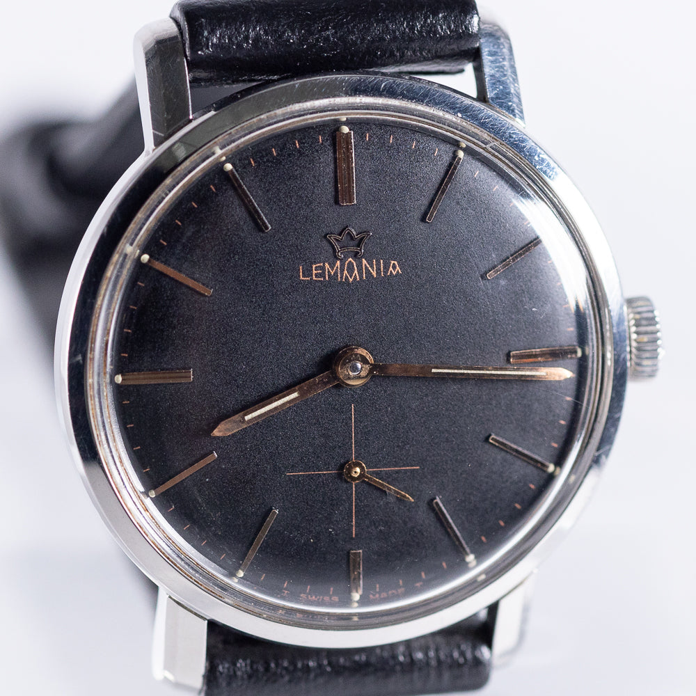 LEMANIA Cal.3000 Black Matte Dial Ref.936-65