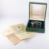 OMEGA Seamaster Ref.2849 18K Yellow Gold Black Gilt Dial w.Box and Paper