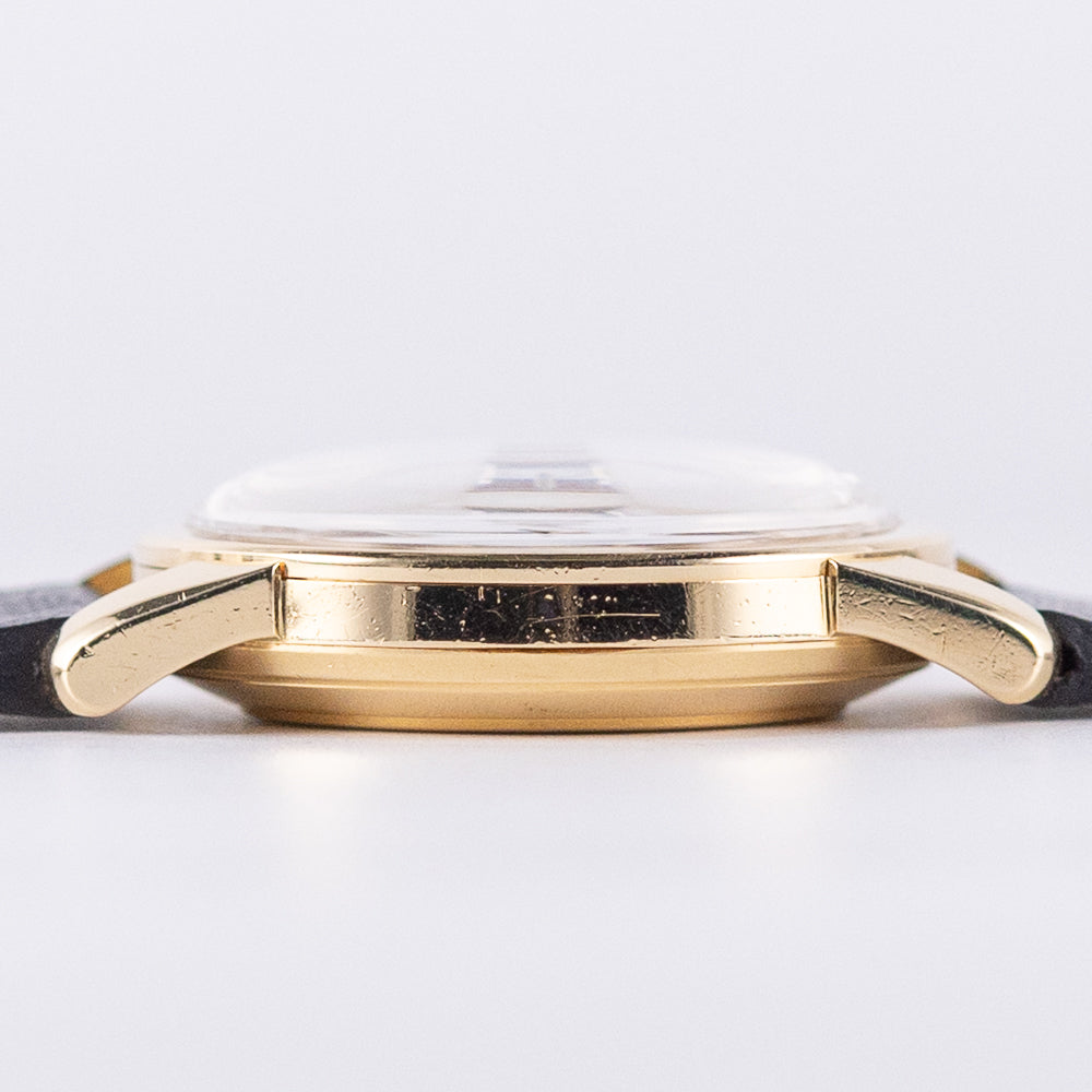 OMEGA Seamaster Ref.2849 18K Yellow Gold Black Gilt Dial w.Box and Paper