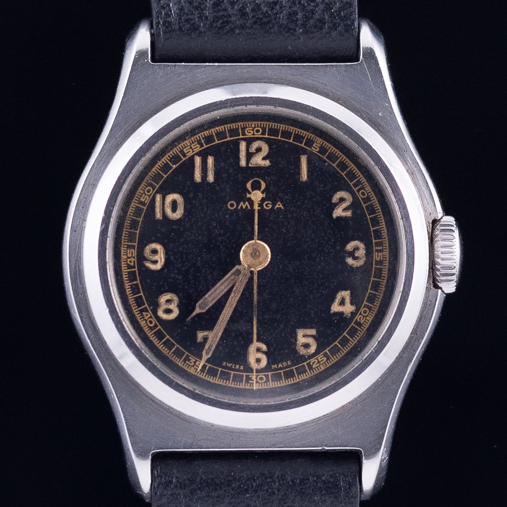 OMEGA Ref.389 Tre-Tacche Black Gilt Dial