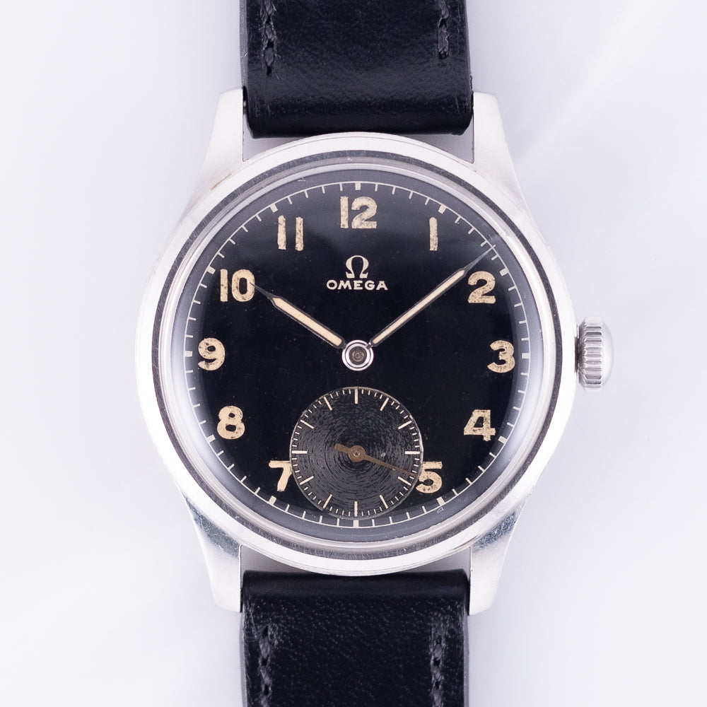 OMEGA SUVERAN Black Gilt Dial Ref.2400-7