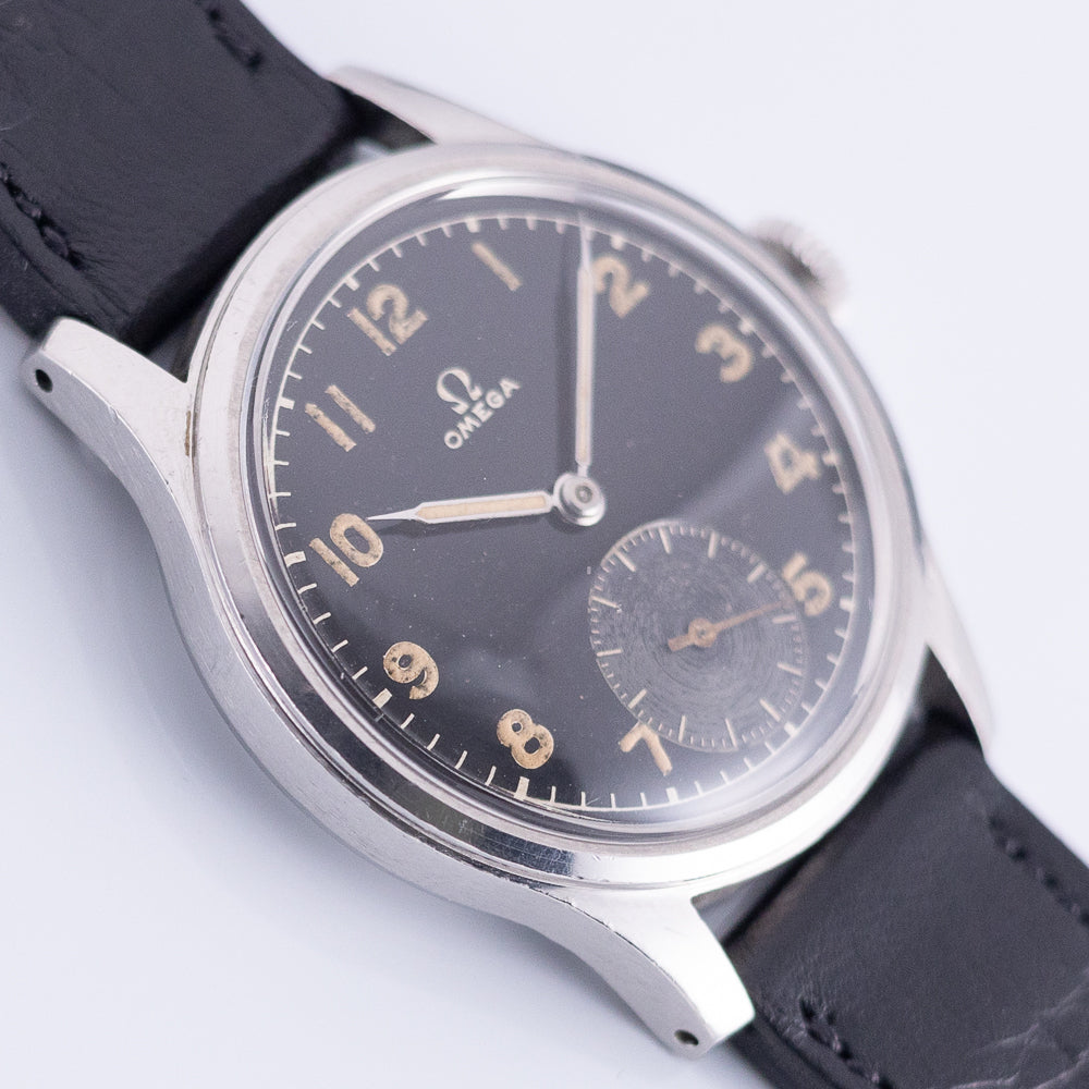 OMEGA SUVERAN Black Gilt Dial Ref.2400-7