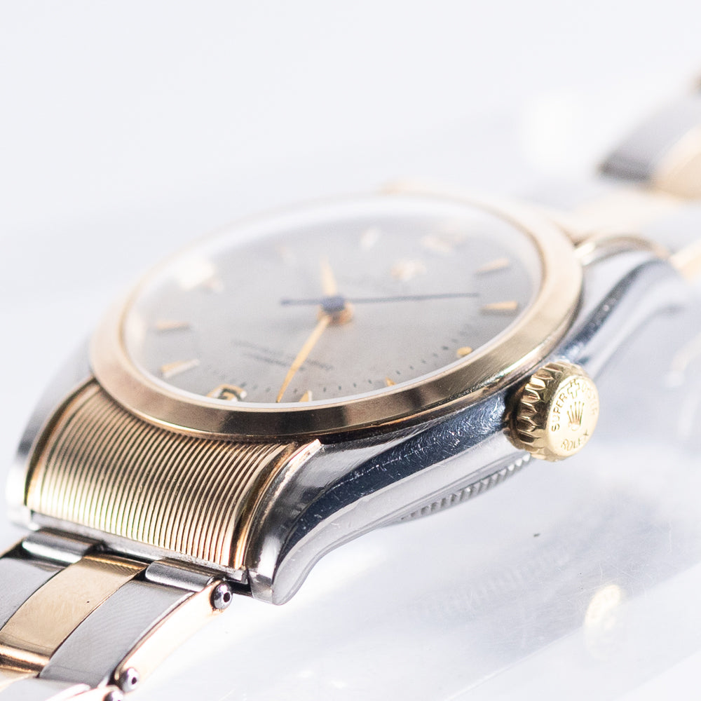 ROLEX Hooded BUBBLE BACK Ref.6065 w.CHROMWELL Bracelet