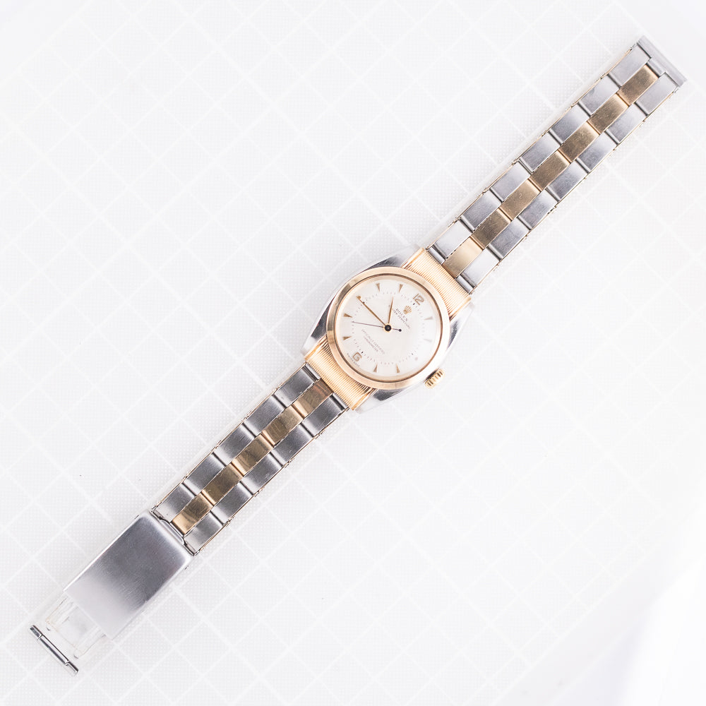ROLEX Hooded BUBBLE BACK Ref.6065 w.CHROMWELL Bracelet