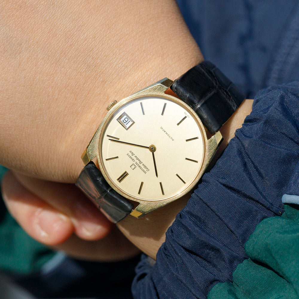 UNIVERSAL GENEVE Golden Shadow Date Cal.1-67 Ref.167102/02