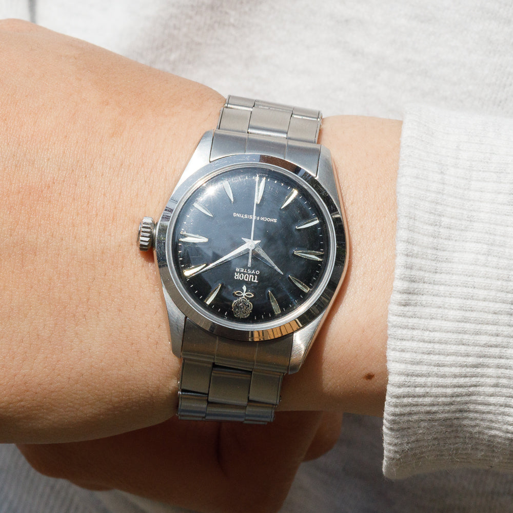 TUDOR Original Big Rose Black mirror Dial Ref.7934