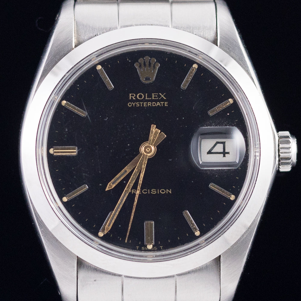 ROLEX OYSTERDATE Ref.6694 Black Mirror Dial