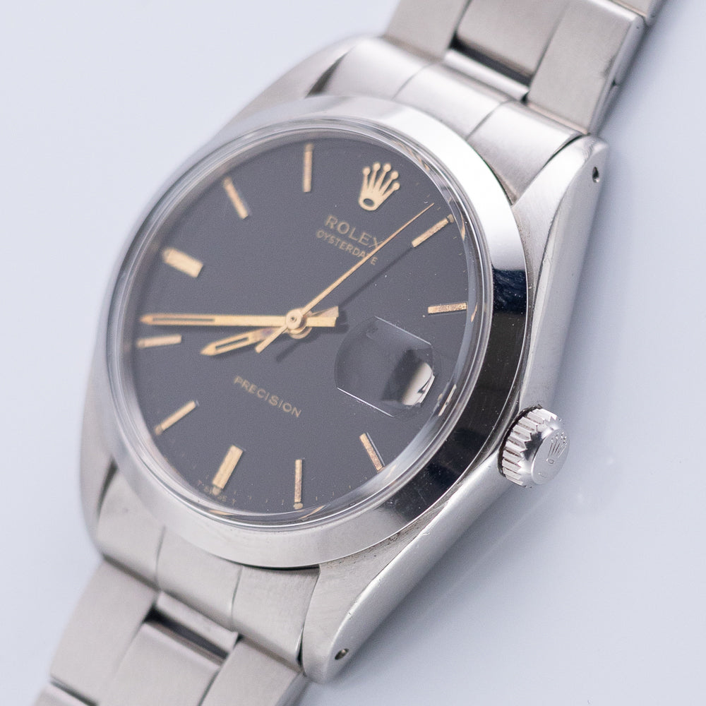 ROLEX OYSTERDATE Ref.6694 Black Mirror Dial