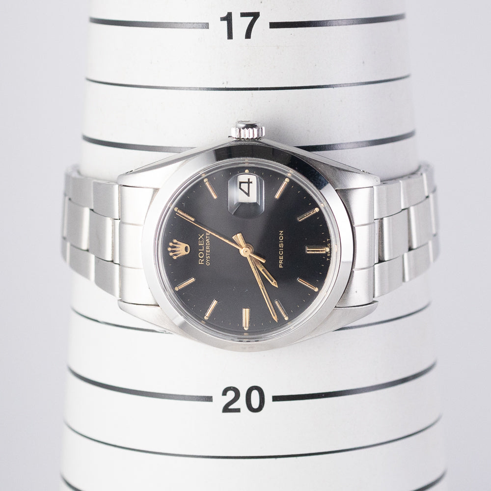 ROLEX OYSTERDATE Ref.6694 Black Mirror Dial
