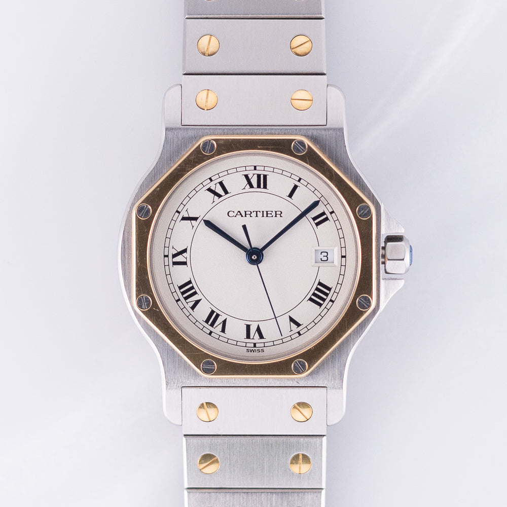 スマイルページ CARTIER LM SANTOS OCTAGON Ref.187902 W.BOX – TIMEANAGRAM