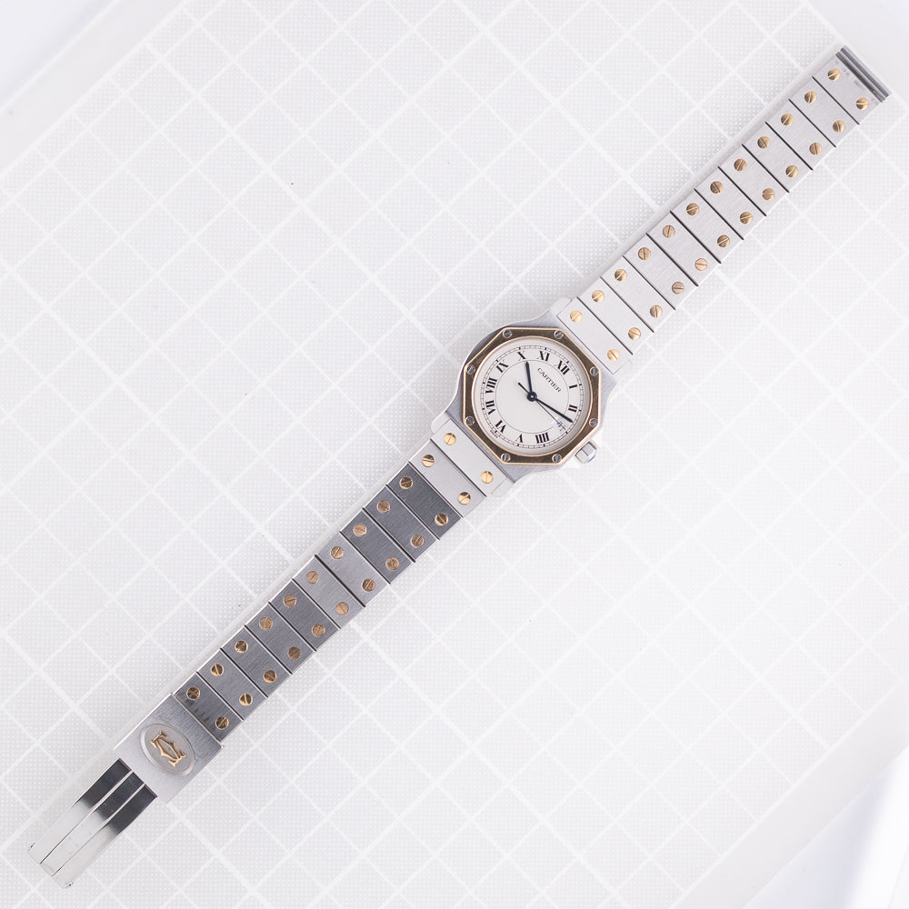 CARTIER LM SANTOS OCTAGON Ref.187902 W.BOX