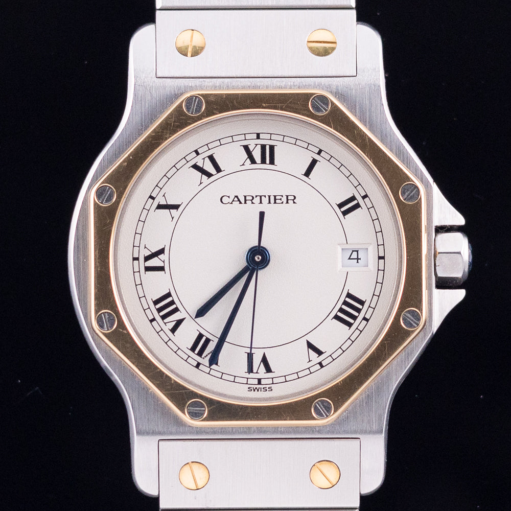 CARTIER LM SANTOS OCTAGON Ref.187902 W.BOX