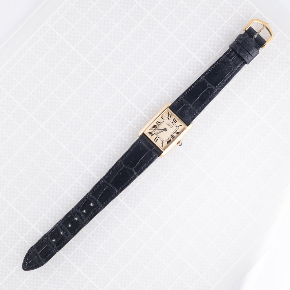 CARTIER LM Must TANK 1st Gold Dial