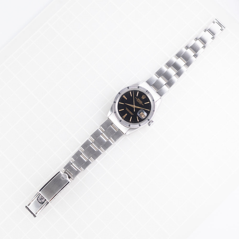ROLEX OYSTER PERPETUAL DATE Ref.1501 Black Gilt Dial
