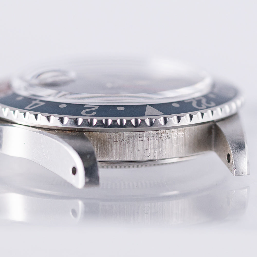 ROLEX GMT-MASTER Ref.1675 matte MK1 pumpkin Lume w.BOX and paper