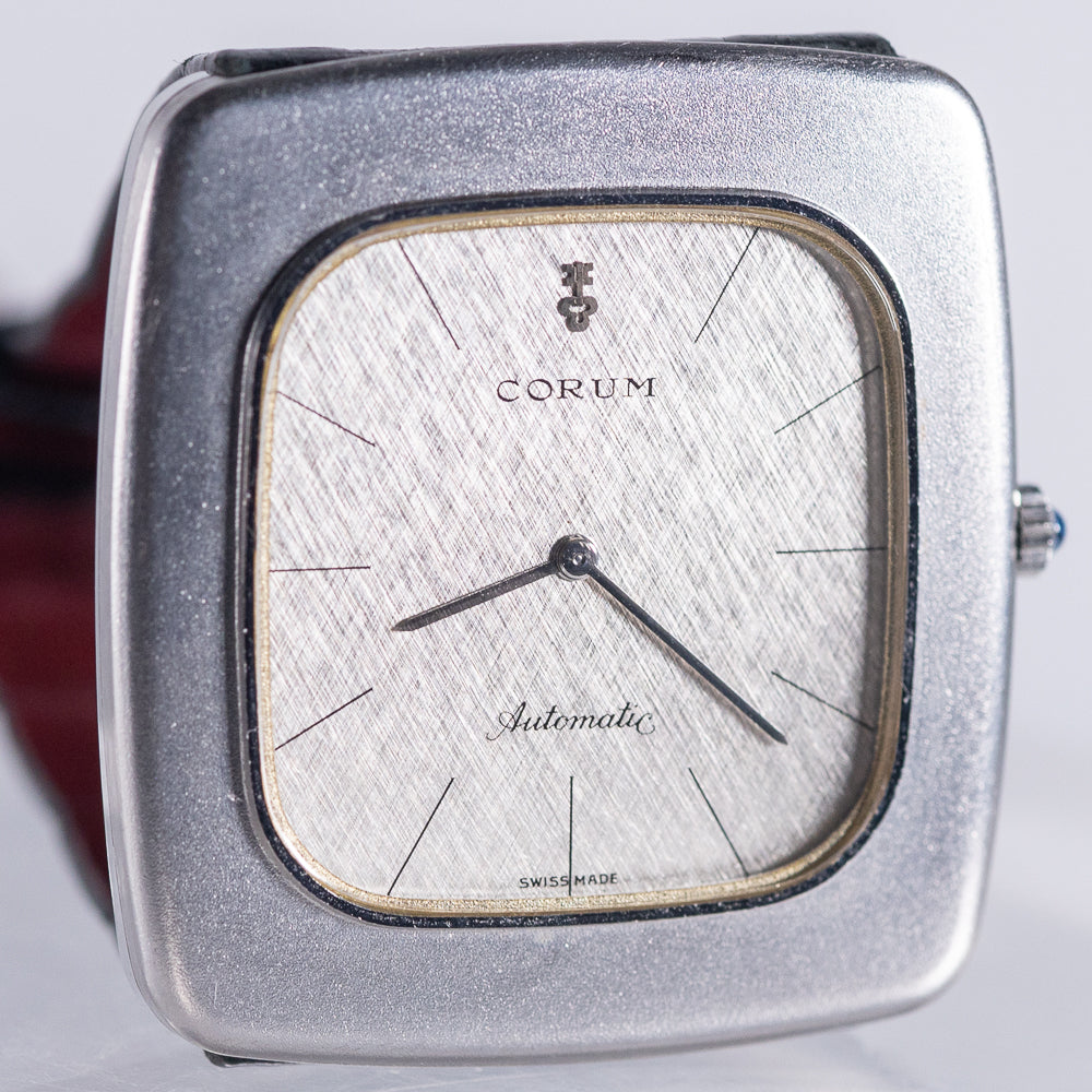 CORUM Ref.58301 Jumbo 18K White Gold Automatic 35 Jewels Cal.37 w.BOX