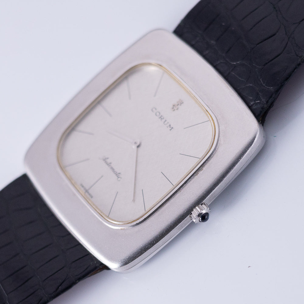CORUM Ref.58301 Jumbo 18K White Gold Automatic 35 Jewels Cal.37 w.BOX