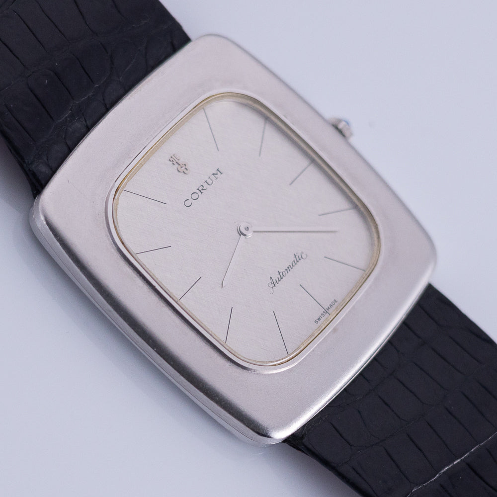 CORUM Ref.58301 Jumbo 18K White Gold Automatic 35 Jewels Cal.37 w.BOX
