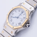 CARTIER LM SANTOS OCTAGON Automatic Ref.2966 NO Crack Dial