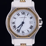 CARTIER LM SANTOS OCTAGON Ref.2966 Godron Bracelet