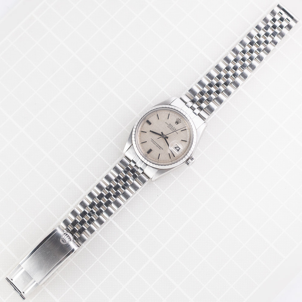 ROLEX DATEJUST Ref.1603 LINEN DIAL NO LUMINOUS