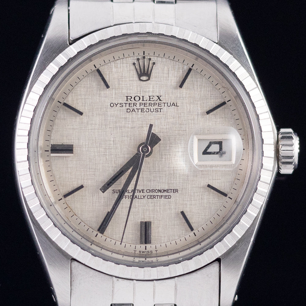 ROLEX DATEJUST Ref.1603 LINEN DIAL NO LUMINOUS