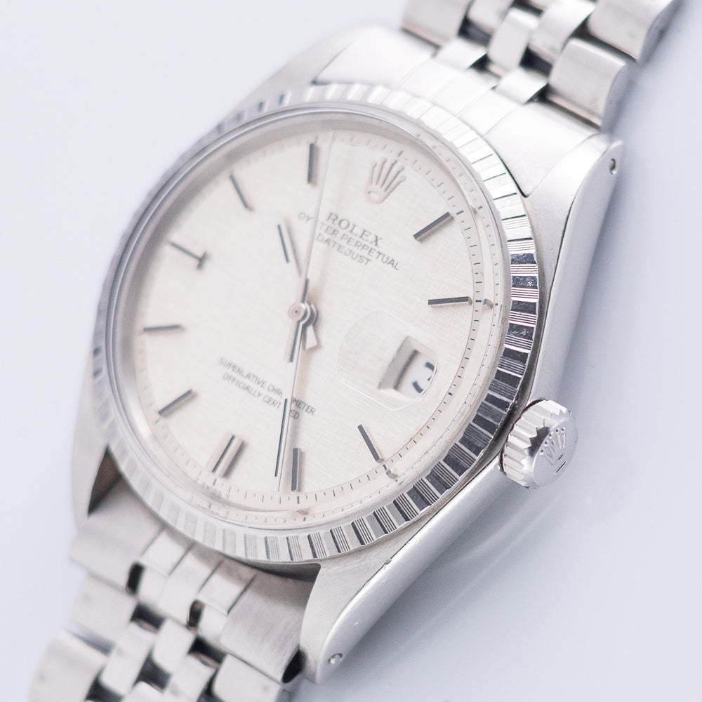 ROLEX DATEJUST Ref.1603 LINEN DIAL NO LUMINOUS