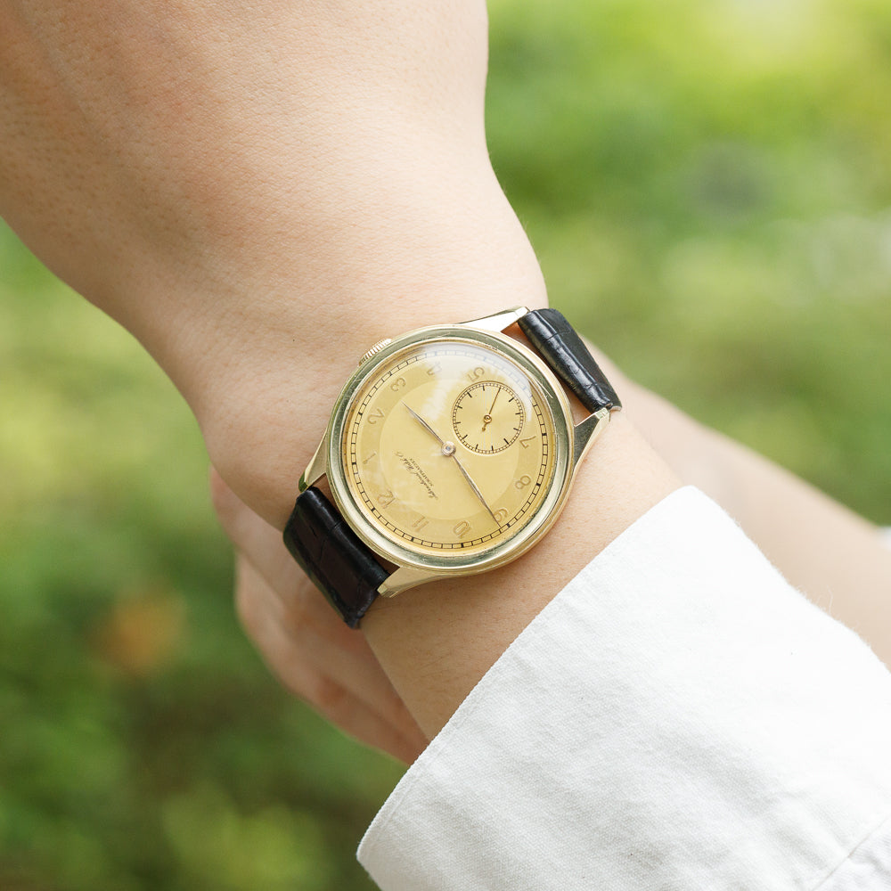 IWC Cal.83 36mm Jumbo Calatrava Two-Tone Dial 14K Yellow Gold