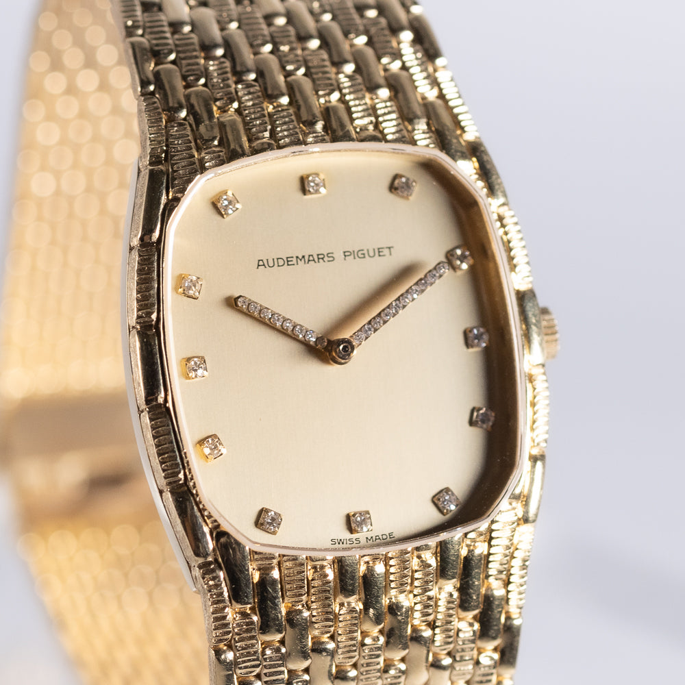 AUDEMARS PIGUET COBRA 18K YELLOW GOLD DIAMOND DIAL Cal.2080