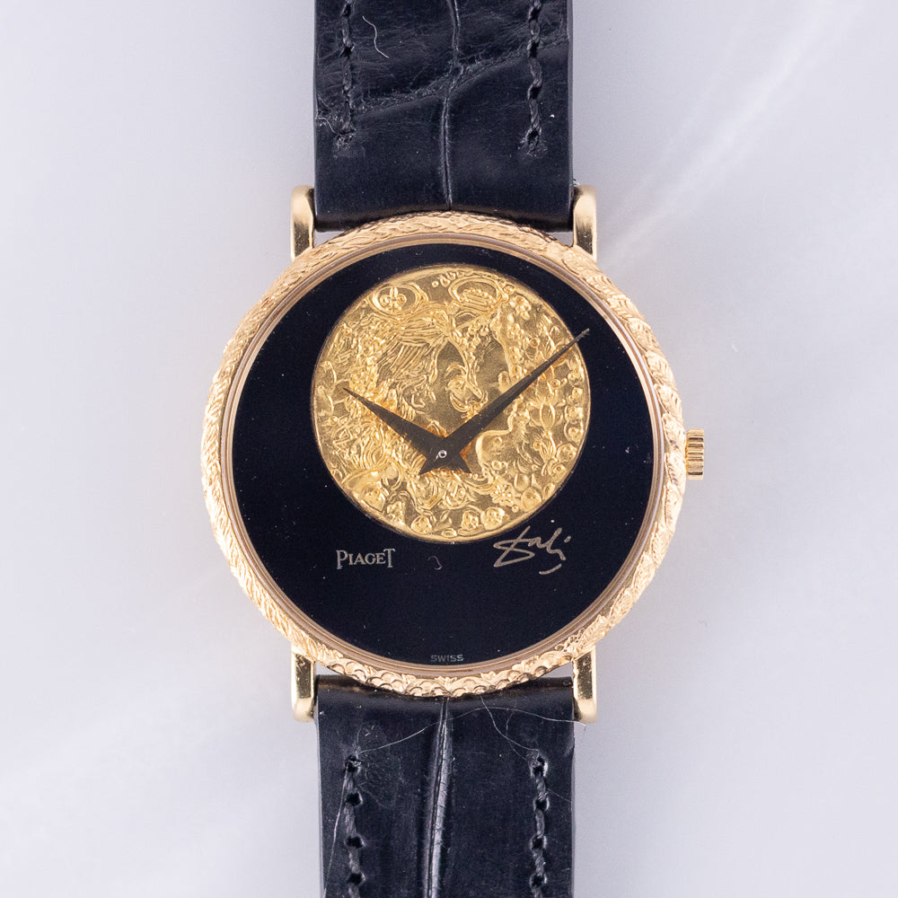 PIAGET Ref.9025 Dali d'Or Onyx Dial 18K Yellow Gold Limited