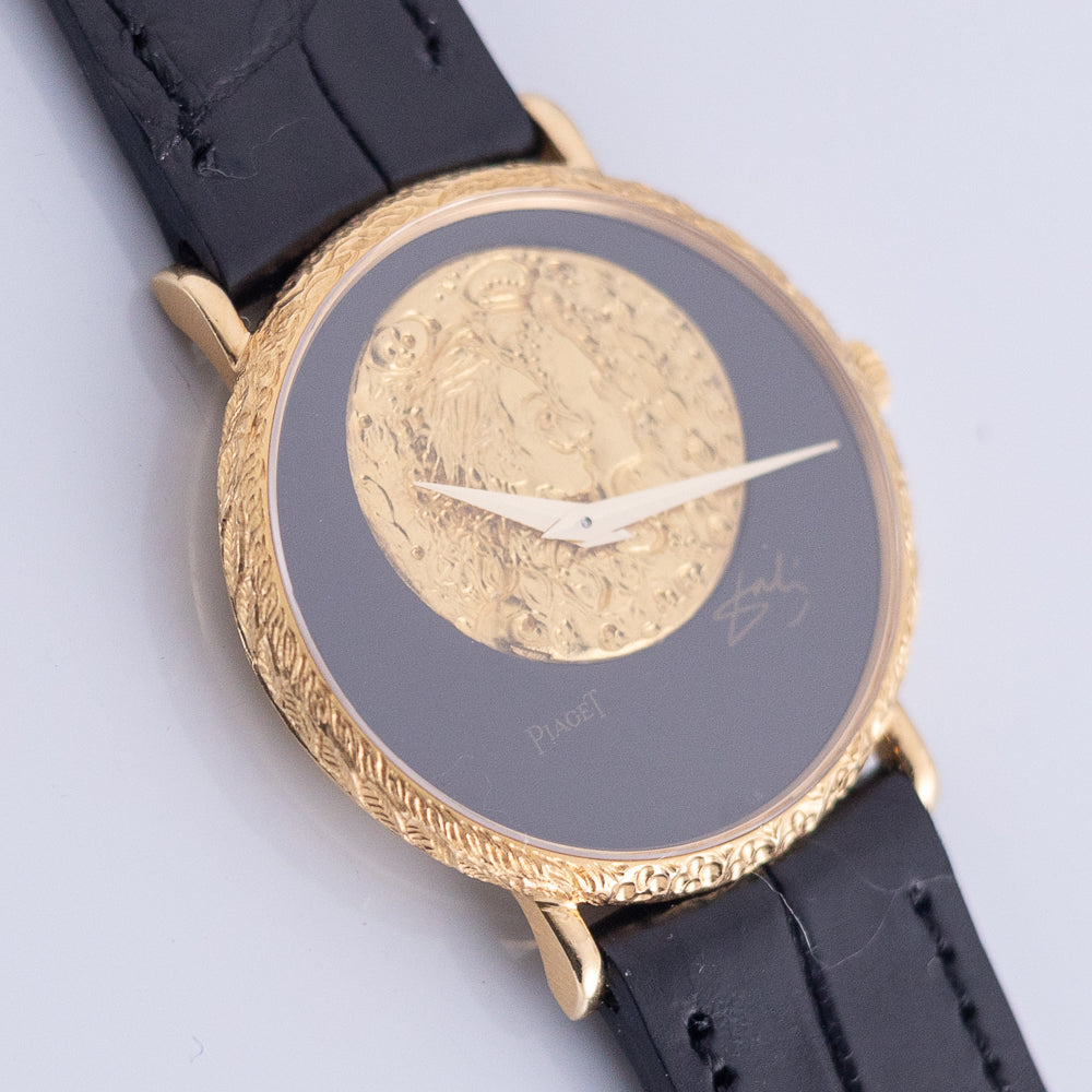 PIAGET Ref.9025 Dali d'Or Onyx Dial 18K Yellow Gold Limited Edition