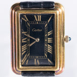 CARTIER Stepped Tank Jumbo / Tank Hicham XL Ref.5512116 Black Roman Dial