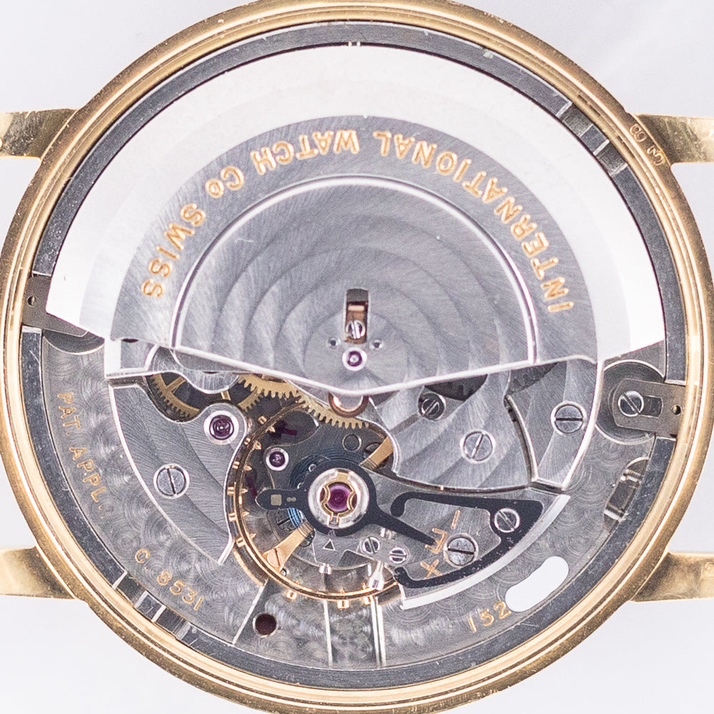 IWC Automatic Date Cal.8531 18K Yellow Gold Bombe Dial w.Box