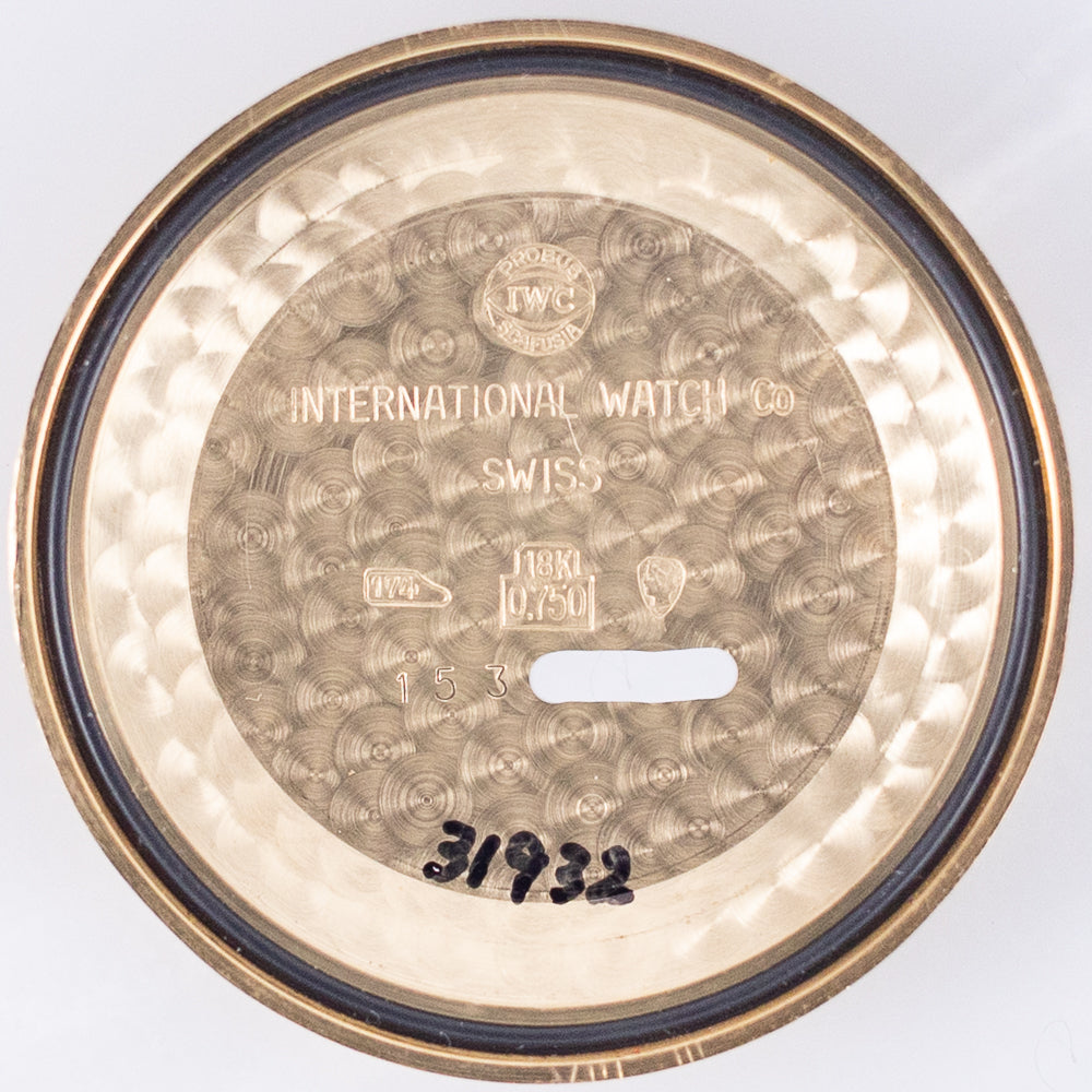 IWC Automatic Date Cal.8531 18K Yellow Gold Bombe Dial w.Box