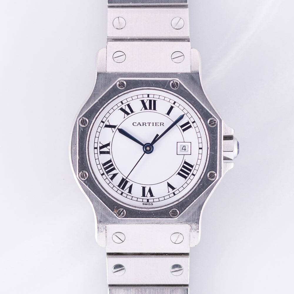 CARTIER LM SANTOS OCTAGON STEEL Automatic REF.2965 NO CRACK