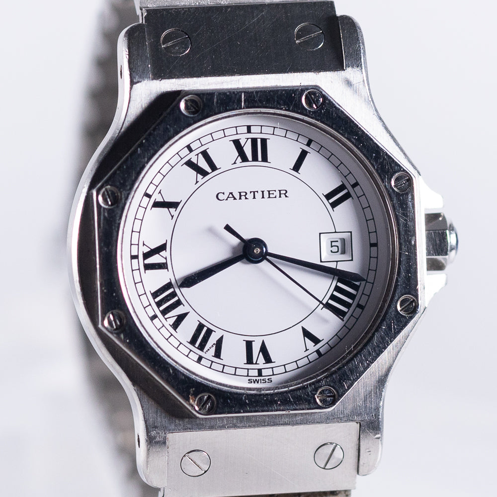 CARTIER LM SANTOS OCTAGON STEEL Automatic REF.2965 NO CRACK