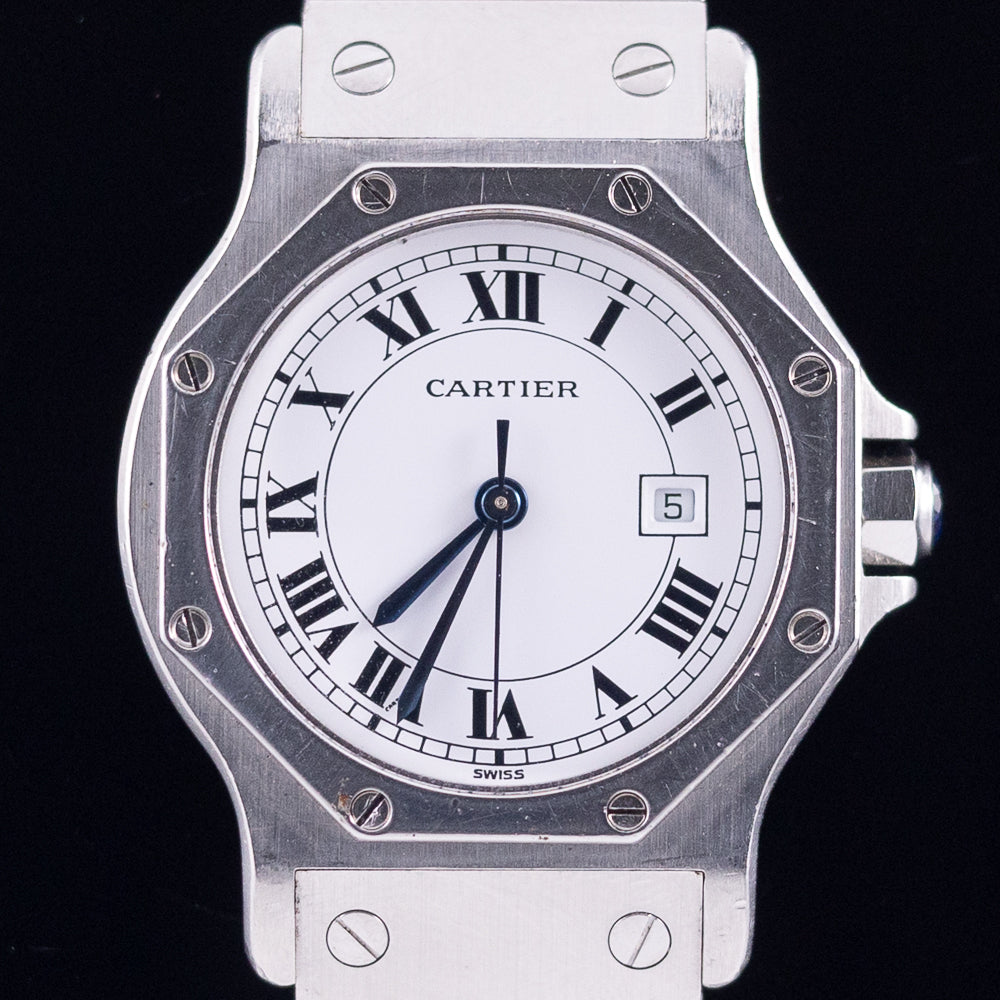 CARTIER LM SANTOS OCTAGON STEEL Automatic REF.2965 NO CRACK