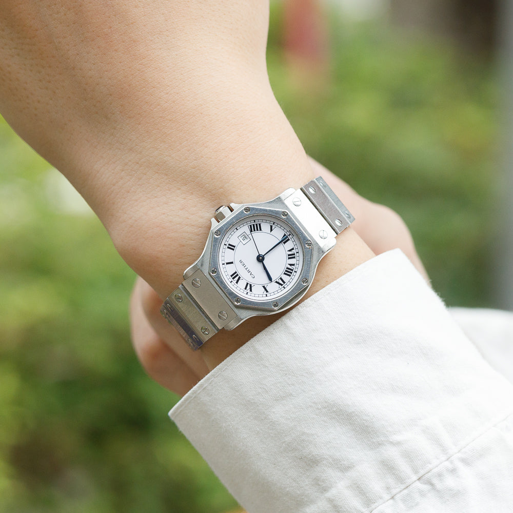 CARTIER LM SANTOS OCTAGON STEEL Automatic REF.2965 NO CRACK