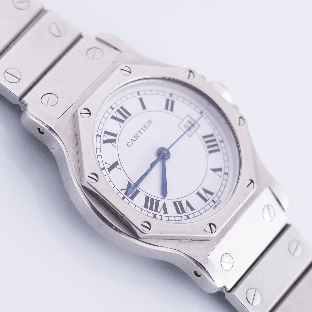 CARTIER LM SANTOS OCTAGON STEEL Automatic REF.2965 NO CRACK