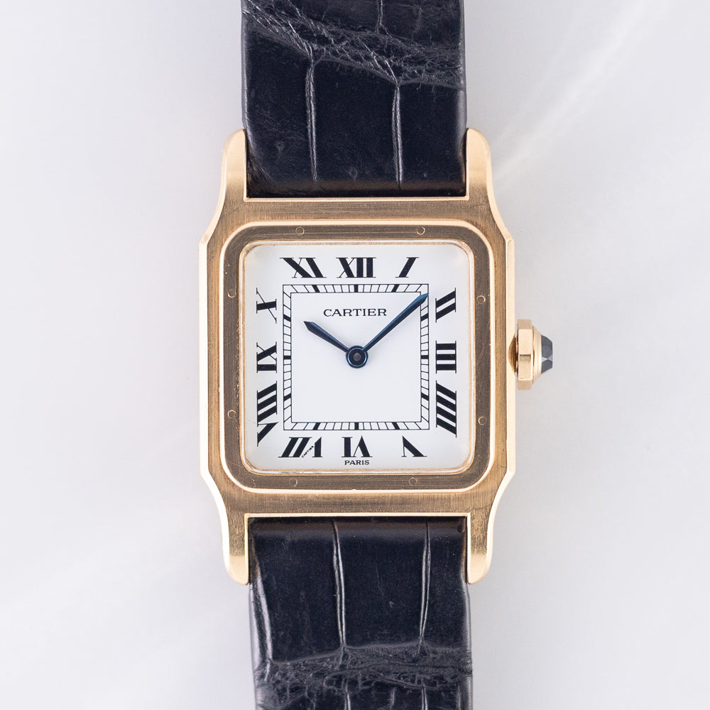 Cartier Santos トランプ　購入者限定　【廃盤　激レア】 カルティエ サントス SM 1980年代製 Ref.0901 ステンレスケース
