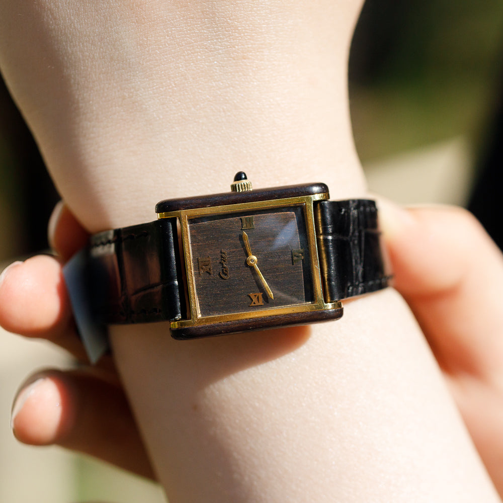 CARTIER LM Tank Organic Wood Ref.20611 1975 ~ 1976