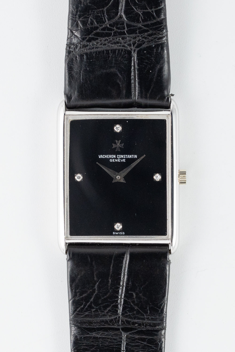 VACHERON & CONSTANTIN Ref.7753P Onyx Dial Diamond Index Tank