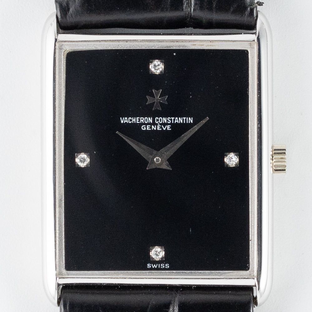 VACHERON & CONSTANTIN Ref.7753P Onyx Dial Diamond Index Tank