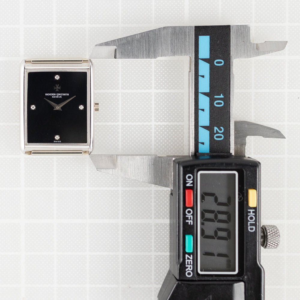 VACHERON & CONSTANTIN Ref.7753P Onyx Dial Diamond Index Tank